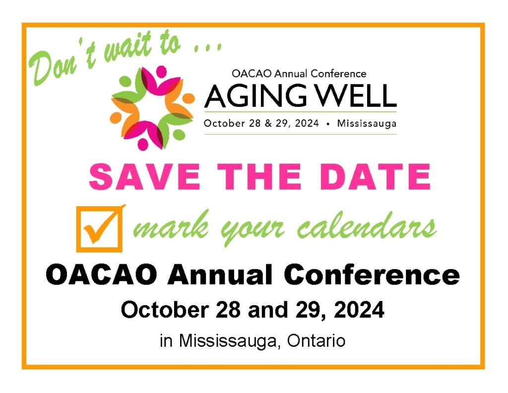 Aging Well Conference OACAO